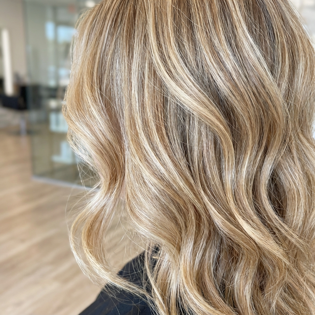 Beautiful Blonde Highlighted Hair