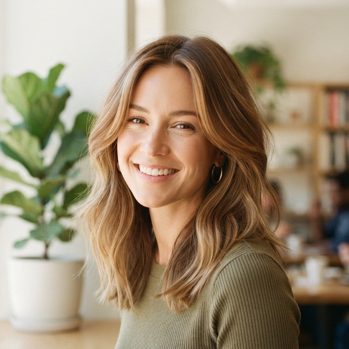 Soft Layered Mid-Length Haircut